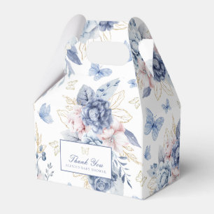 Guld Little Butterfly Boy Baby Shower Presentaskar