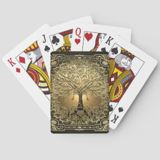 Guld Livets träd Ancient Rustic Casinokort