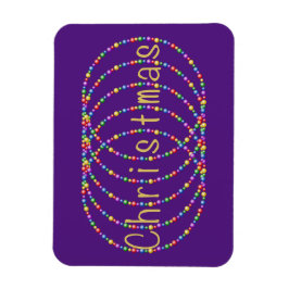 Guld Ljus juldesign på Lila Magnet