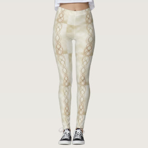 Guld- ljus leggings