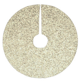 Guld ljus mjuk glitter gnistrar julgransmatta borstad polyester