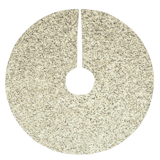Guld ljus mjuk glitter gnistrar julgransmatta borstad polyester (Framsidan)