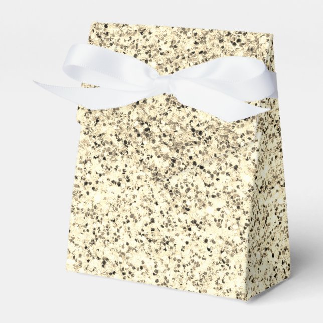 Guld ljus mjuk glitter gnistrar presentaskar (Framsidan Sidan)