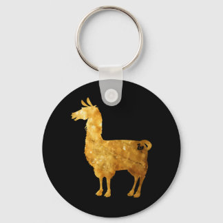 Guld Llama Keychain Nyckelring