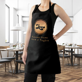Guld Logotyp & Anpassningsbar Text Business Compan