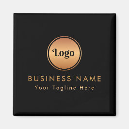 Guld Logotyp & Anpassningsbar Text Business Compan Magnet