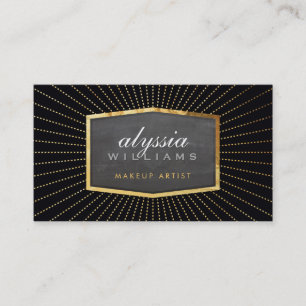 GULD LOGOTYP konst deco elegant solsprängare, svar Visitkort