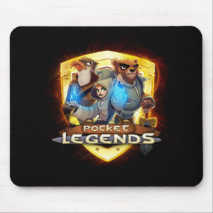 Guld- logotyp Mousepad för fick- legender Musmatta