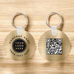 Guld - Logotypen QR-kod - företag Nyckelring<br><div class="desc">Din Logotyp här - nyckelkedja som kan användas som Promotional Business Marknadsföring verktyg för ett företagskontor eller ett företag. Kontakta designern om du vill ha matchande artiklar.</div>
