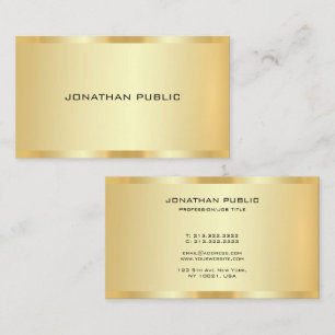 Guld Look Professionell Elegant Skapa Din Egen Visitkort