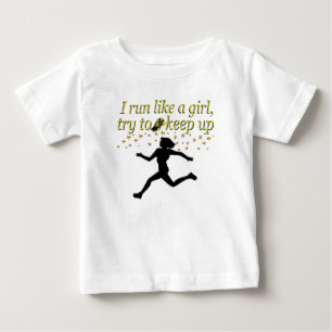 GULD LÖP SOM EN MÄSTARE FRIIDROTT DESIGN TRÖJA