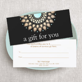 Guld Lotus Flower Blommigt Mandala