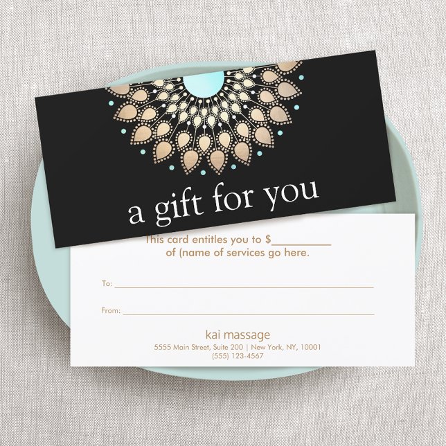 Guld Lotus Flower Blommigt Mandala (Skapare uppladdad)