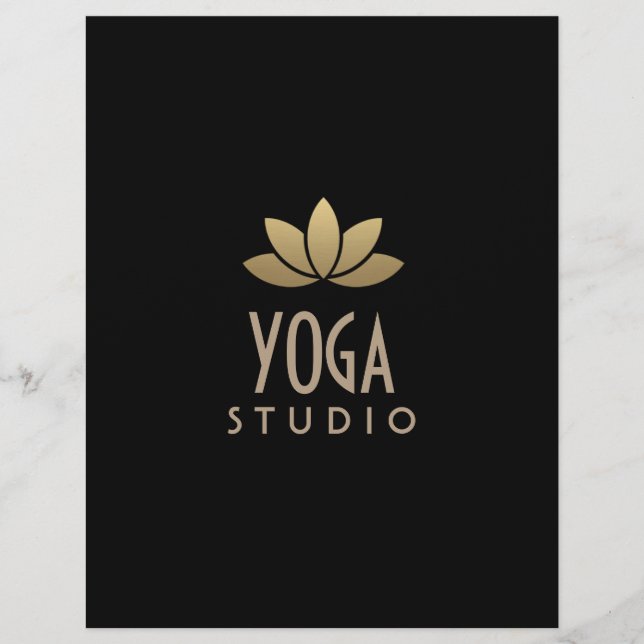 Guld Lotus Flower Flyer (Framsidan)