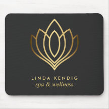 Guld lotus logotyp Grått | Personlig lägg till dit