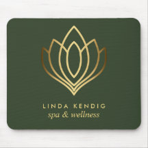 Guld lotus logotyp Grönt | Personlig lägg till dit