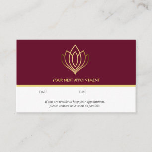 Guld Lotus logotyp Ruby hälsa massage yoga Visitkort
