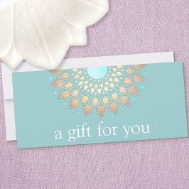 Guld Lotus Mandala Hälsa Gift Certificate