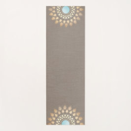 Guld Lotus Mandala Taupe