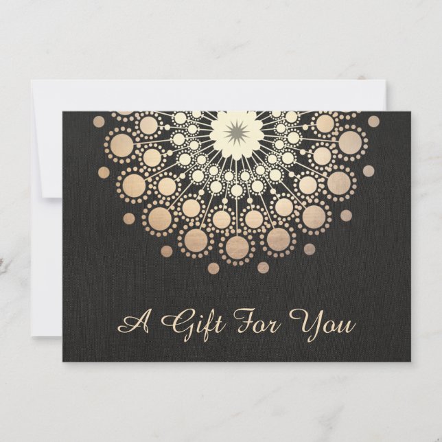 Guld Lotus Salon and Spa Gift Certificate (Framsida)