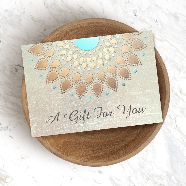 Guld Lotus Salon and Spa Gift Certificate (Skapare uppladdad)