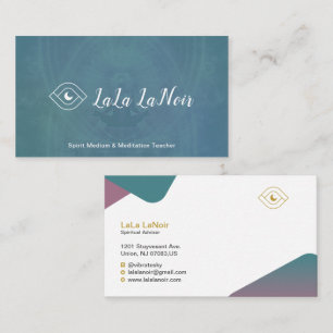 Guld Lotus Spirit Medium & Meditation Teacher Visitkort
