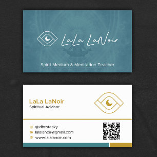 Guld Lotus Spirit Medium & Meditation Teacher Visitkort