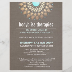 Guld Lotus Yoga Holistic Health Therapist Reklamblad