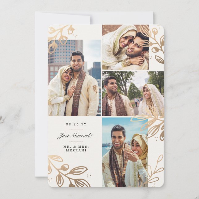 GULD LÖV 4 BRÖLLOP MEDDELANDE (Framsida)