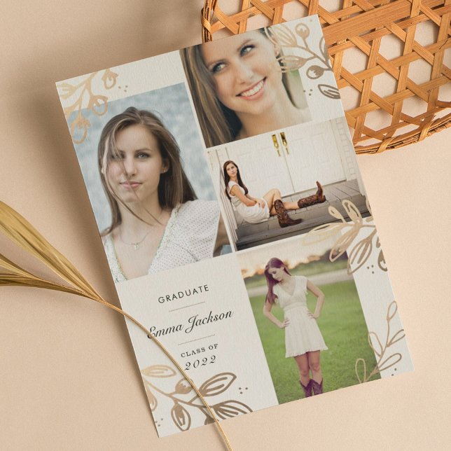 Guld Löv 4 Fotograd-meddelande Meddelande (Skapare uppladdad)