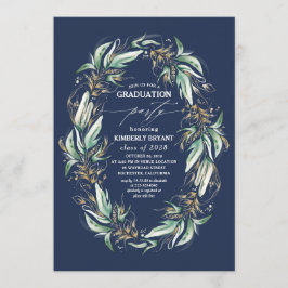 Guld Löv Greenery Wandebevattningsmaren Blue Stude Inbjudningar