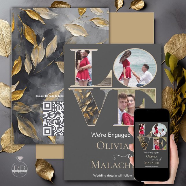 Guld Löv Impasto Noir Meddelande (Skapare uppladdad)