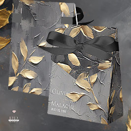 Guld Löv Impasto Noir Presentaskar