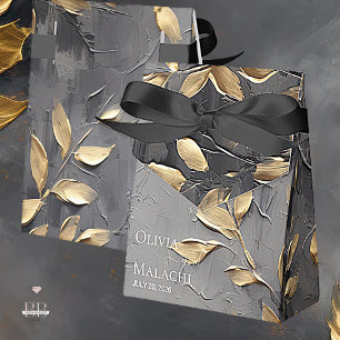 Guld Löv Impasto Noir Presentaskar