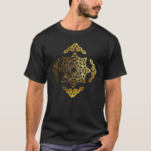 Guld Löv keltisk skjorta T Shirt
