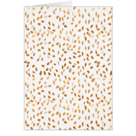Guld Löv Konfetti Mönster Hälsningskort