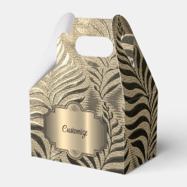 Guld Löv Motif Gable Presentaskar