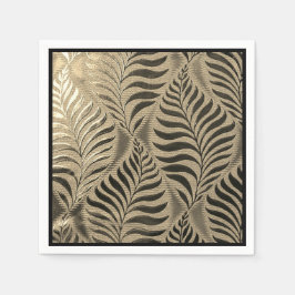 Guld Löv Motif Pappersservett