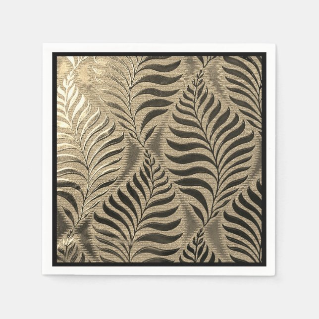 Guld Löv Motif Pappersservett (Framsidan)