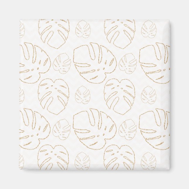 Guld Löv Patterned Magnet (Framsidan)