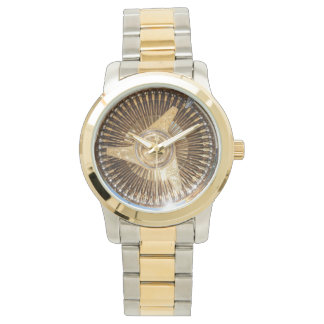 Guld Lowrider Low Rider Wire Hjul Wrist Watch Watc Armbandsur