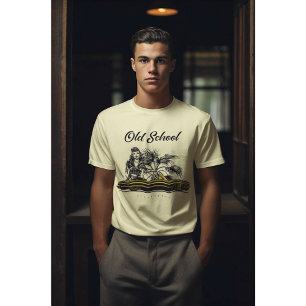 Guld Lowrider Retro Klassisk bilkonvertibel T Shirt
