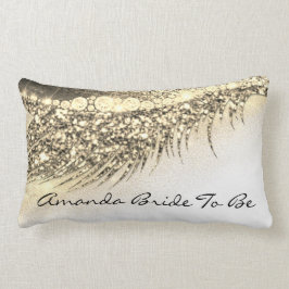 Guld Lux Makeup Lash Champagne Bride to be Lumbarkudde