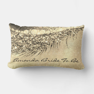 Guld Lux Makeup Lash Champagne Spark Bride Lumbarkudde