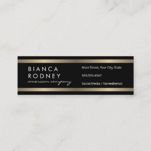 Guld Luxe Trim Mini Visitkort