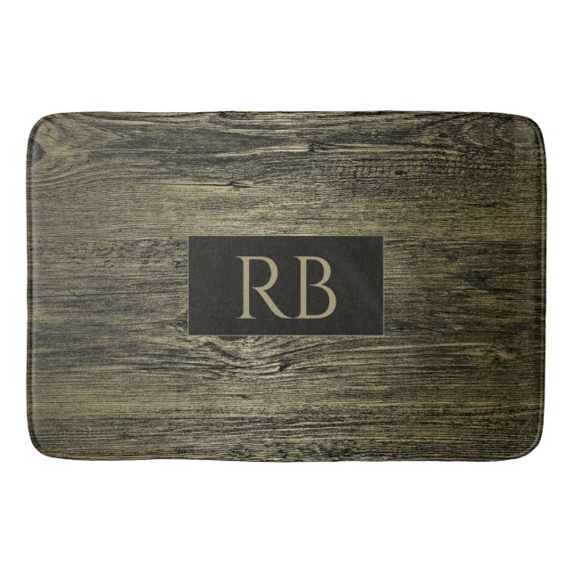 Guld Luxury Grain Badrumsmatta (Framsidan)