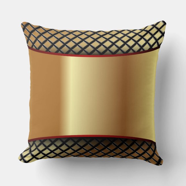 guld Luxury Pillow Kudde (Framsida)