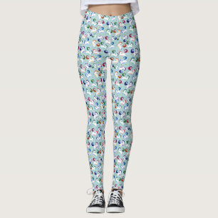 Guld Magic Star Rainbow Unicorn Leggings