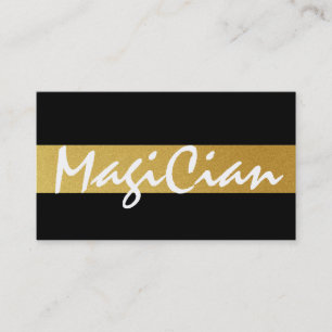 Guld Magician Affärskort Visitkort