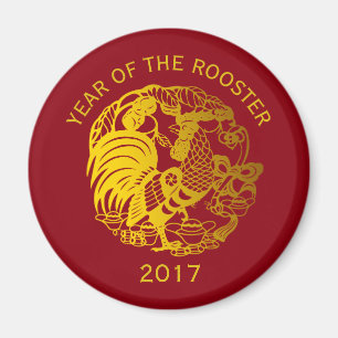 Guld- magnet 2017 för runda för Zodiactuppår